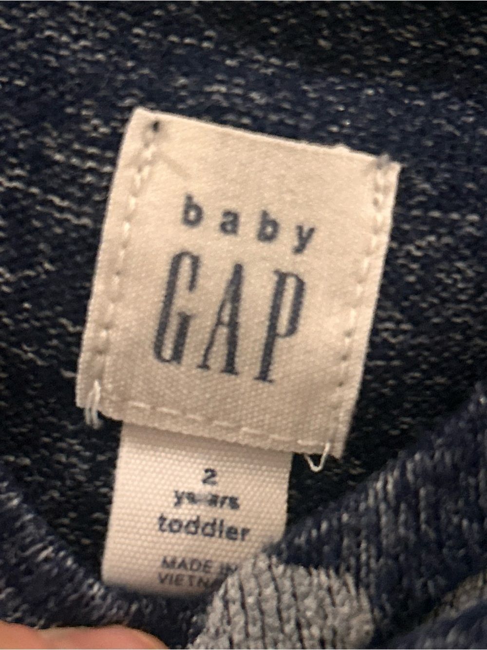 Girls' Navy Heart Print Long-Sleeve Dress baby gap size 2 - Picture 4 of 5
